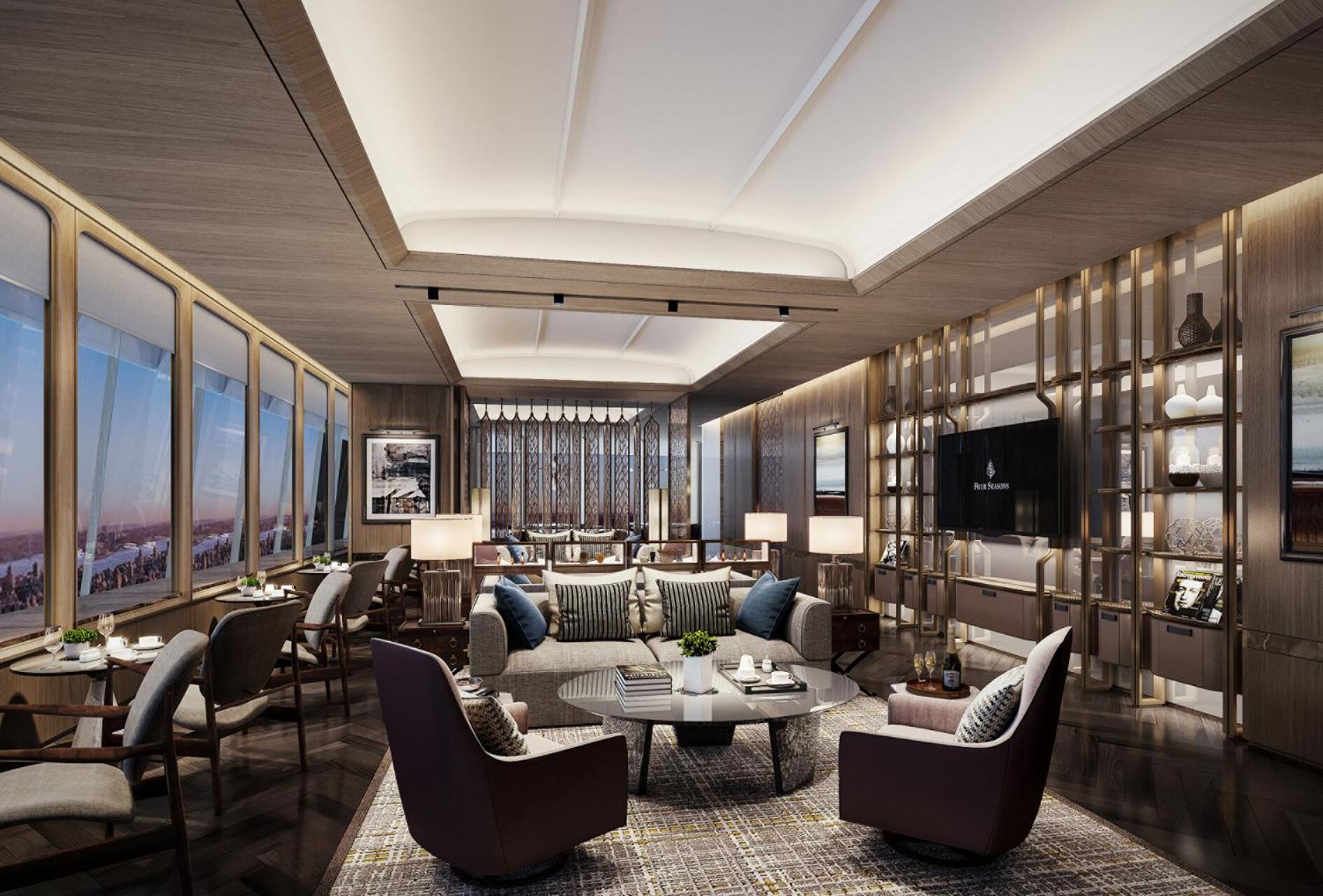 Four Seasons Hotel Далянь Экстерьер фото